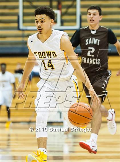 Thumbnail 3 in Saint Francis vs. Bishop O'Dowd (MaxPreps MLK Classic) photogallery.