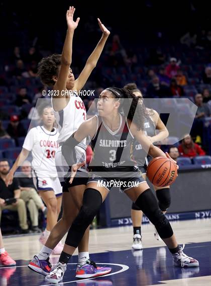 Thumbnail 3 in Salpointe Catholic vs Sahuaro (MLK Basketball Classic) photogallery.