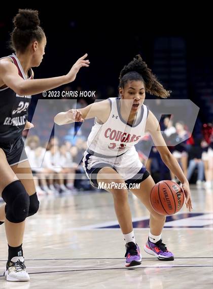 Thumbnail 3 in Salpointe Catholic vs Sahuaro (MLK Basketball Classic) photogallery.