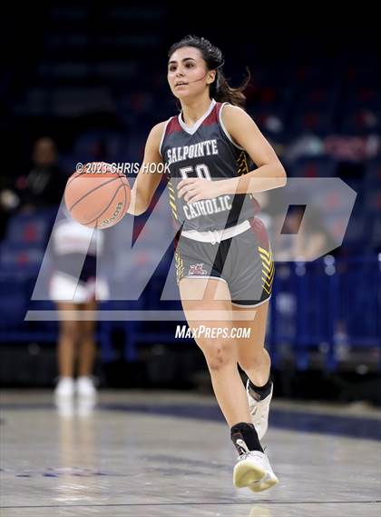Thumbnail 3 in Salpointe Catholic vs Sahuaro (MLK Basketball Classic) photogallery.
