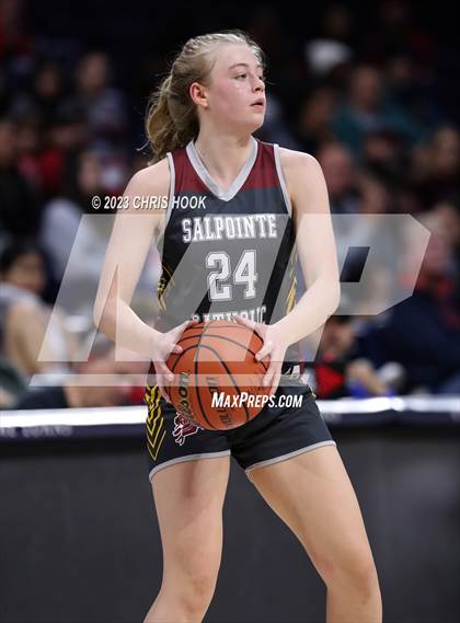 Thumbnail 3 in Salpointe Catholic vs Sahuaro (MLK Basketball Classic) photogallery.