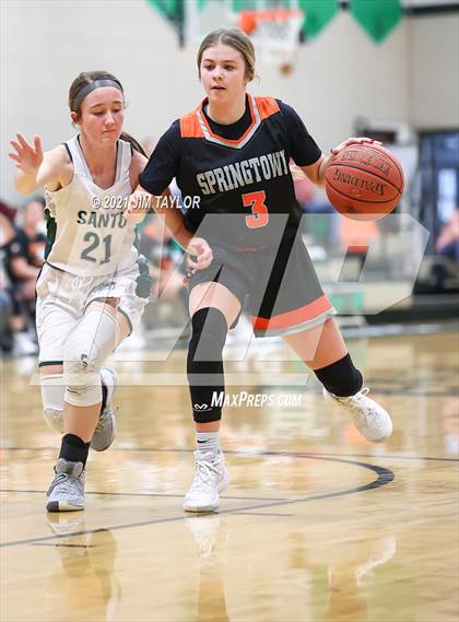 Thumbnail 1 in Springtown vs Santo (Santo Tournament) photogallery.