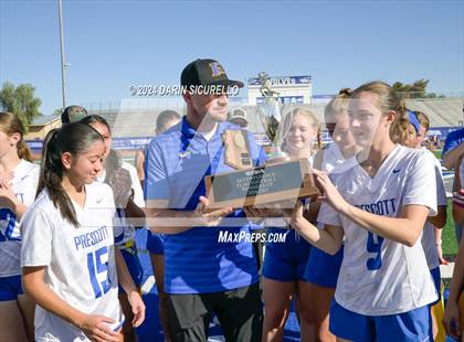 Thumbnail 2 in St. Mary's vs Prescott (AIA 4A Division Final - Awards) photogallery.