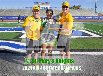 Thumbnail 1 in St. Mary's vs Prescott (AIA 4A Division Final - Awards) photogallery.