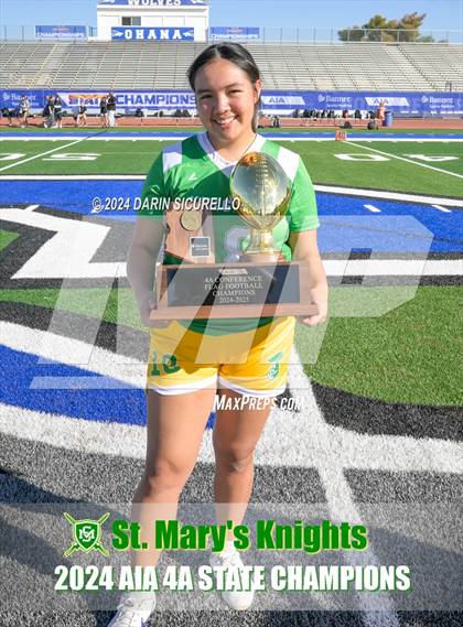 Thumbnail 2 in St. Mary's vs Prescott (AIA 4A Division Final - Awards) photogallery.