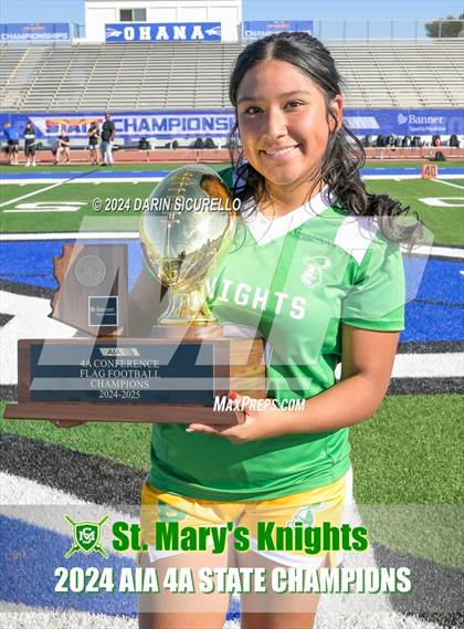 Thumbnail 2 in St. Mary's vs Prescott (AIA 4A Division Final - Awards) photogallery.