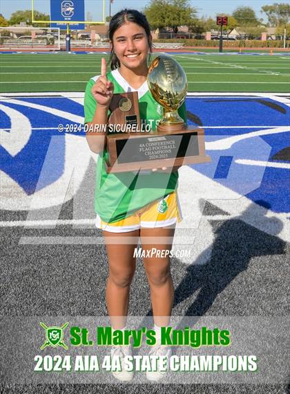 Thumbnail 2 in St. Mary's vs Prescott (AIA 4A Division Final - Awards) photogallery.
