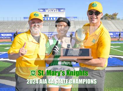 Thumbnail 3 in St. Mary's vs Prescott (AIA 4A Division Final - Awards) photogallery.