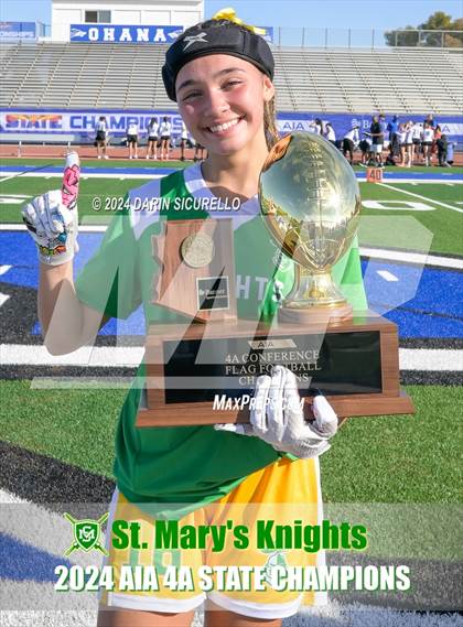 Thumbnail 2 in St. Mary's vs Prescott (AIA 4A Division Final - Awards) photogallery.