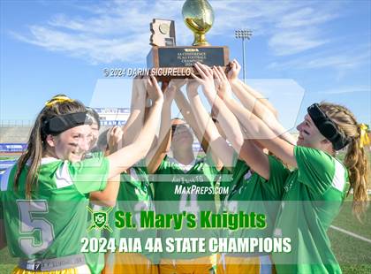 Thumbnail 2 in St. Mary's vs Prescott (AIA 4A Division Final - Awards) photogallery.