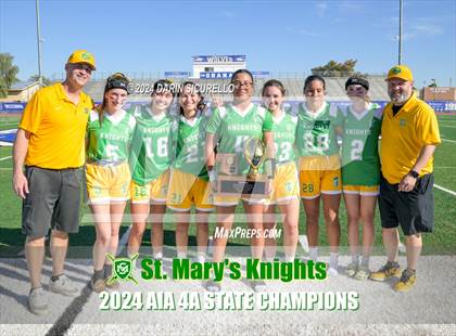 Thumbnail 1 in St. Mary's vs Prescott (AIA 4A Division Final - Awards) photogallery.