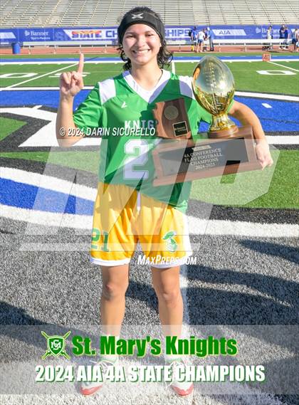 Thumbnail 2 in St. Mary's vs Prescott (AIA 4A Division Final - Awards) photogallery.
