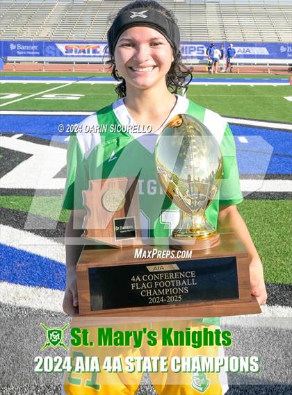 Thumbnail 2 in St. Mary's vs Prescott (AIA 4A Division Final - Awards) photogallery.