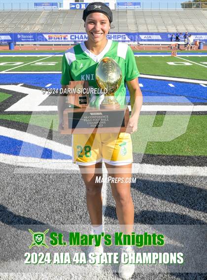 Thumbnail 2 in St. Mary's vs Prescott (AIA 4A Division Final - Awards) photogallery.