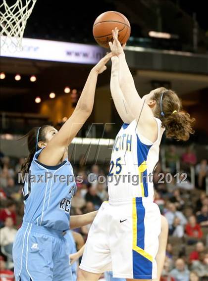 Thumbnail 2 in Newport Central Catholic vs. Boone County (2012 9th Region Girls Basketball Tournament) photogallery.
