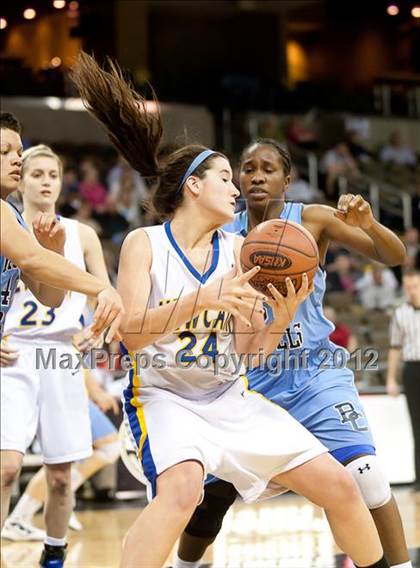 Thumbnail 3 in Newport Central Catholic vs. Boone County (2012 9th Region Girls Basketball Tournament) photogallery.
