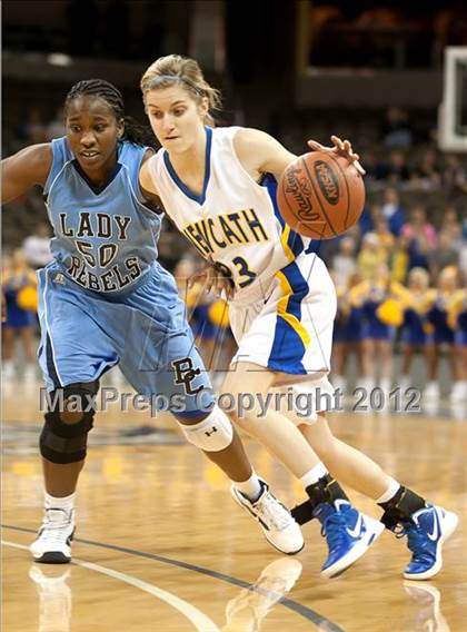 Thumbnail 3 in Newport Central Catholic vs. Boone County (2012 9th Region Girls Basketball Tournament) photogallery.