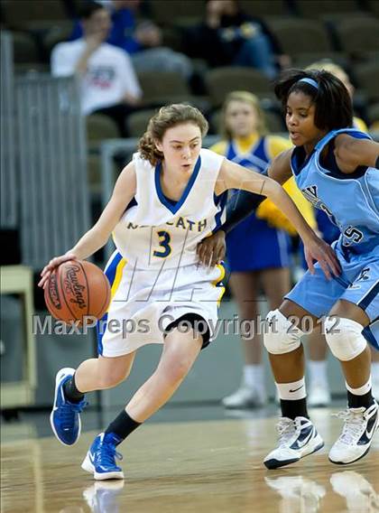 Thumbnail 1 in Newport Central Catholic vs. Boone County (2012 9th Region Girls Basketball Tournament) photogallery.