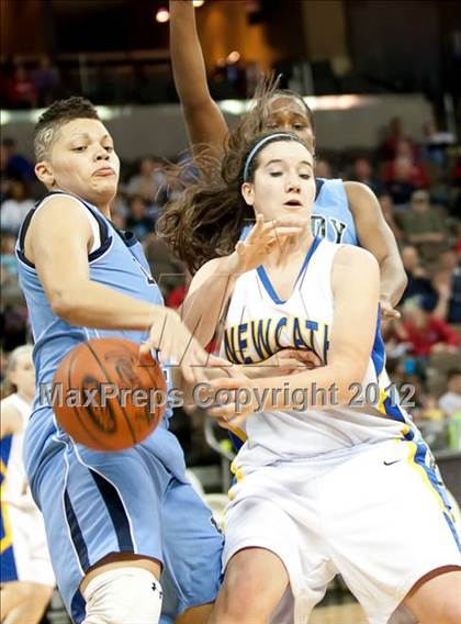 Thumbnail 1 in Newport Central Catholic vs. Boone County (2012 9th Region Girls Basketball Tournament) photogallery.