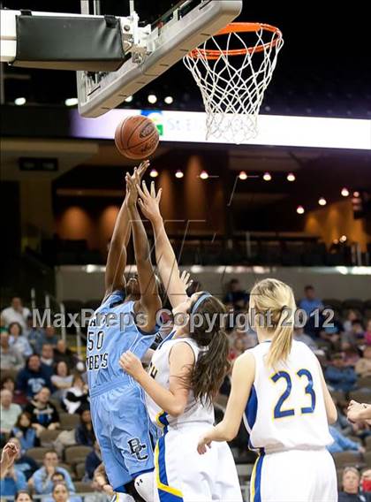 Thumbnail 3 in Newport Central Catholic vs. Boone County (2012 9th Region Girls Basketball Tournament) photogallery.
