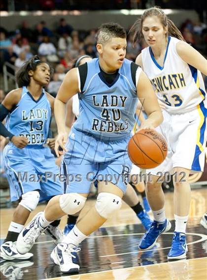 Thumbnail 2 in Newport Central Catholic vs. Boone County (2012 9th Region Girls Basketball Tournament) photogallery.
