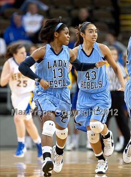 Thumbnail 2 in Newport Central Catholic vs. Boone County (2012 9th Region Girls Basketball Tournament) photogallery.