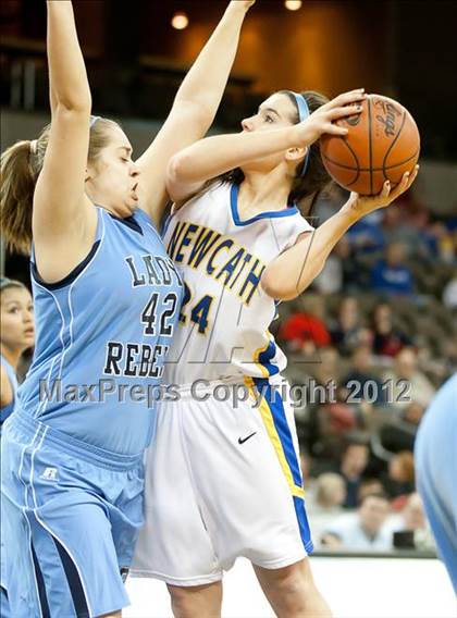 Thumbnail 3 in Newport Central Catholic vs. Boone County (2012 9th Region Girls Basketball Tournament) photogallery.