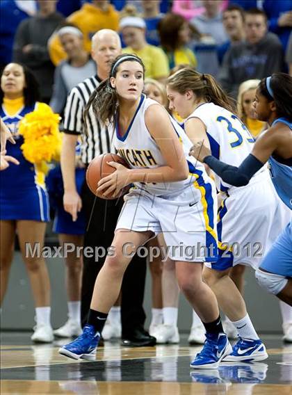 Thumbnail 3 in Newport Central Catholic vs. Boone County (2012 9th Region Girls Basketball Tournament) photogallery.