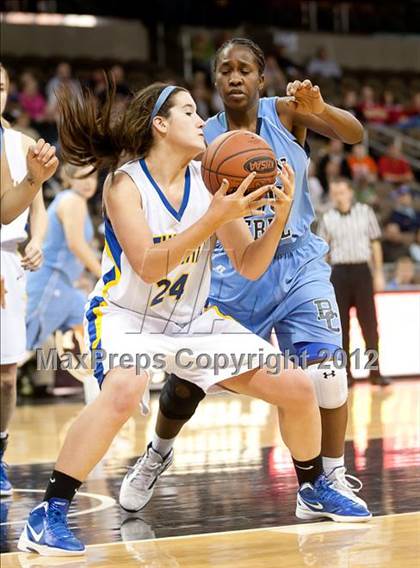 Thumbnail 1 in Newport Central Catholic vs. Boone County (2012 9th Region Girls Basketball Tournament) photogallery.
