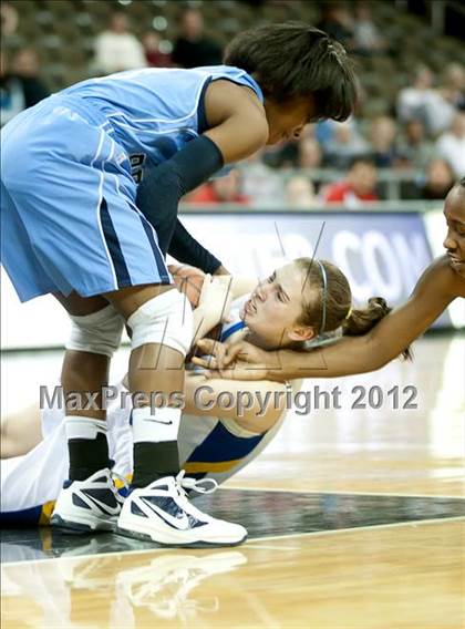 Thumbnail 2 in Newport Central Catholic vs. Boone County (2012 9th Region Girls Basketball Tournament) photogallery.