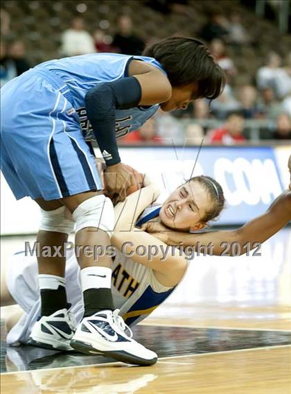 Thumbnail 1 in Newport Central Catholic vs. Boone County (2012 9th Region Girls Basketball Tournament) photogallery.