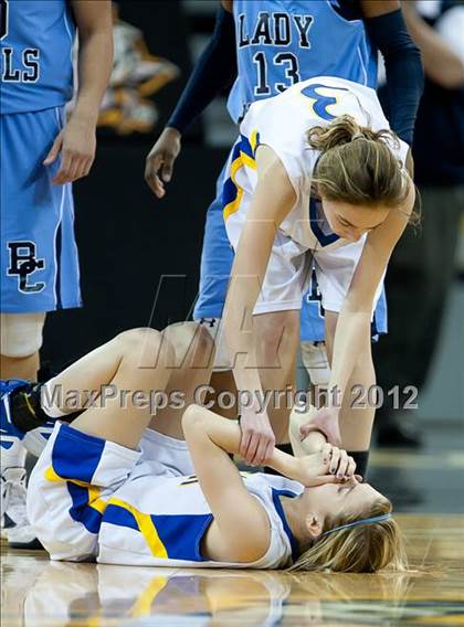 Thumbnail 1 in Newport Central Catholic vs. Boone County (2012 9th Region Girls Basketball Tournament) photogallery.