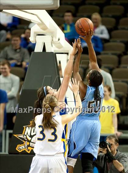 Thumbnail 1 in Newport Central Catholic vs. Boone County (2012 9th Region Girls Basketball Tournament) photogallery.