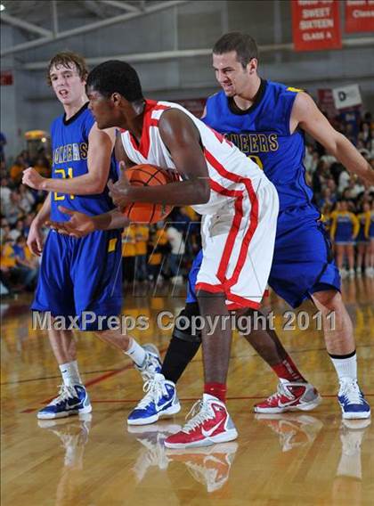 Thumbnail 1 in Meridian vs. Trico (IHSA Class 1A Norris City Sectional Championship) photogallery.