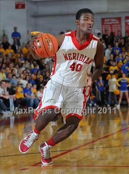 Thumbnail 2 in Meridian vs. Trico (IHSA Class 1A Norris City Sectional Championship) photogallery.