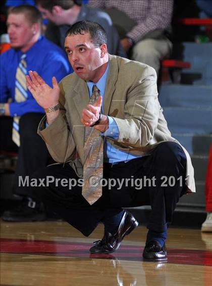 Thumbnail 3 in Meridian vs. Trico (IHSA Class 1A Norris City Sectional Championship) photogallery.