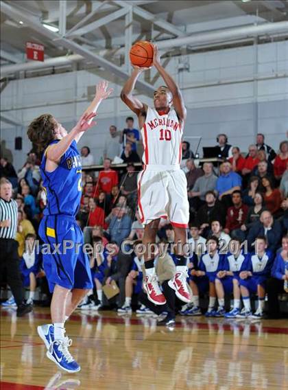 Thumbnail 3 in Meridian vs. Trico (IHSA Class 1A Norris City Sectional Championship) photogallery.