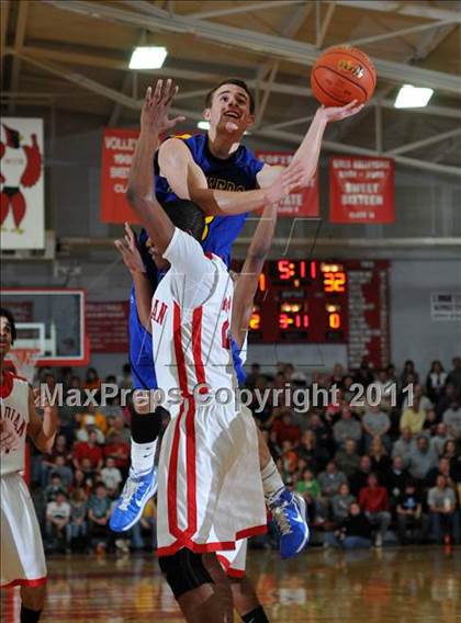 Thumbnail 1 in Meridian vs. Trico (IHSA Class 1A Norris City Sectional Championship) photogallery.