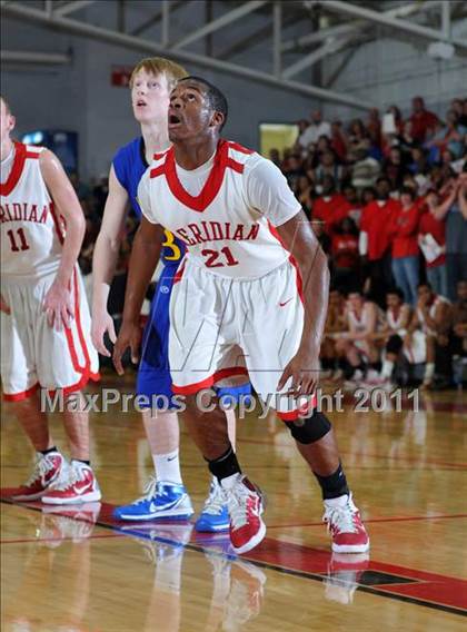 Thumbnail 2 in Meridian vs. Trico (IHSA Class 1A Norris City Sectional Championship) photogallery.