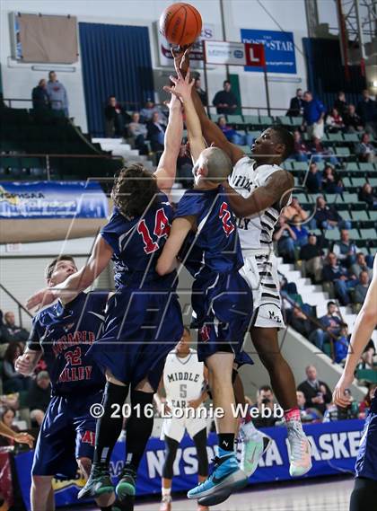 Thumbnail 2 in Middle Early College vs. AuSable Valley (NYSPHSAA Class C Semifinal) photogallery.