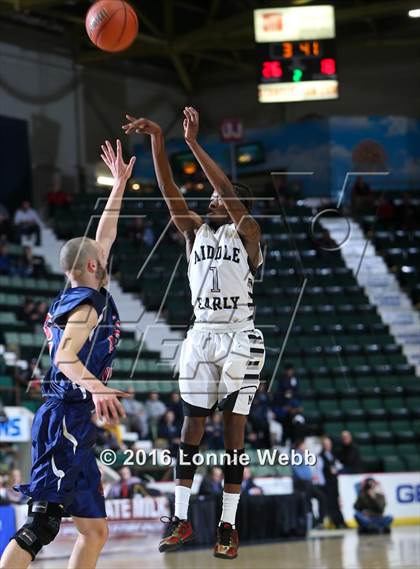 Thumbnail 2 in Middle Early College vs. AuSable Valley (NYSPHSAA Class C Semifinal) photogallery.