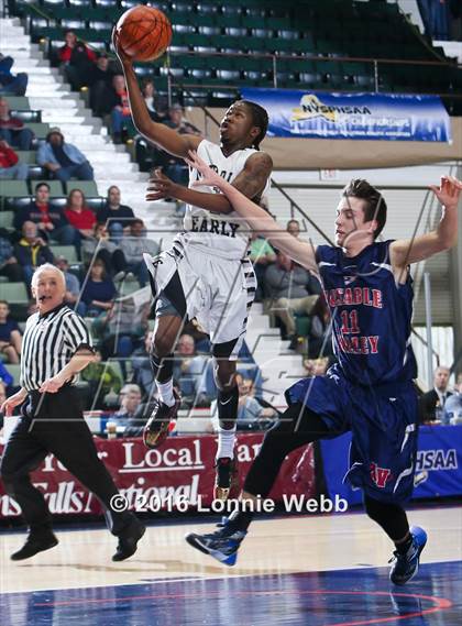 Thumbnail 2 in Middle Early College vs. AuSable Valley (NYSPHSAA Class C Semifinal) photogallery.
