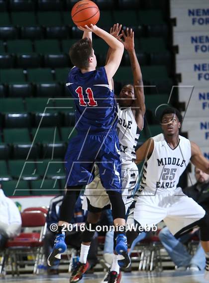 Thumbnail 3 in Middle Early College vs. AuSable Valley (NYSPHSAA Class C Semifinal) photogallery.