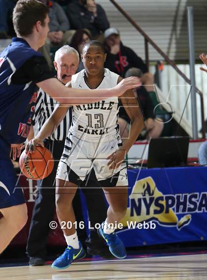 Thumbnail 3 in Middle Early College vs. AuSable Valley (NYSPHSAA Class C Semifinal) photogallery.