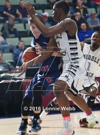 Thumbnail 2 in Middle Early College vs. AuSable Valley (NYSPHSAA Class C Semifinal) photogallery.