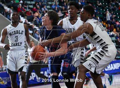 Thumbnail 3 in Middle Early College vs. AuSable Valley (NYSPHSAA Class C Semifinal) photogallery.