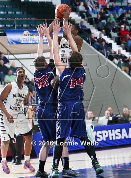 Thumbnail 2 in Middle Early College vs. AuSable Valley (NYSPHSAA Class C Semifinal) photogallery.