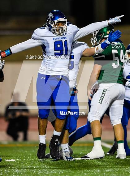 Thumbnail 1 in Weatherford @ Arlington (UIL 6A D2 Bi-District Playoff) photogallery.