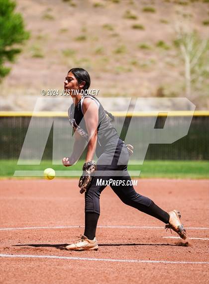 Thumbnail 2 in Coleville vs. Round Mountain (NIAA Class 1A State Playoff Game 1) photogallery.
