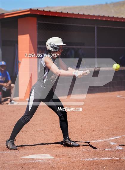Thumbnail 2 in Coleville vs. Round Mountain (NIAA Class 1A State Playoff Game 1) photogallery.